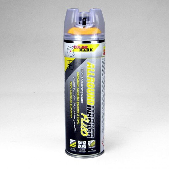 Bau-Markierspray mit 360° Ventil - Leuchtgelb Bau-Markierspray mit 360° Ventil - Leuchtgelb