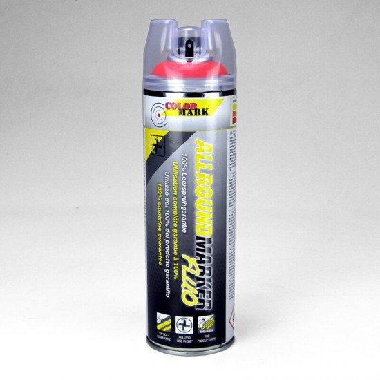 Bau-Markierspray mit 360° Ventil - Leuchtrot Bau-Markierspray mit 360° Ventil - Leuchtrot