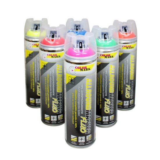 Bau-Markierspray mit 360° Ventil - Leuchtorange Bau-Markierspray mit 360° Ventil - Leuchtorange